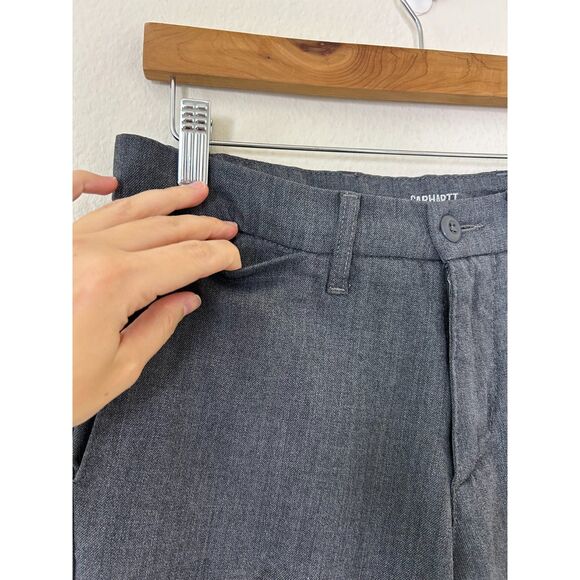 Carhartt WIP Work In Progress Sid Pant Men's Size 29x32 Gray Wool Office‎ Pants - Picture 9 of 11